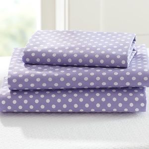 Pottery Barn Kids Mini Dot Toddler Sheet Set